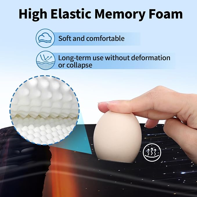 YIWEI Ergonomic Mouse Pad with Wrist Rest for Carpal Tunnel Pain Relief - Image 3