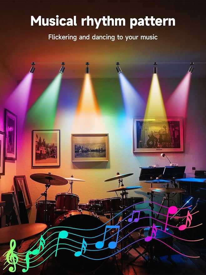 Tyute RGB Spotlight Indoor, Color Changing LED Uplighting Accent Spot Light - Image 4