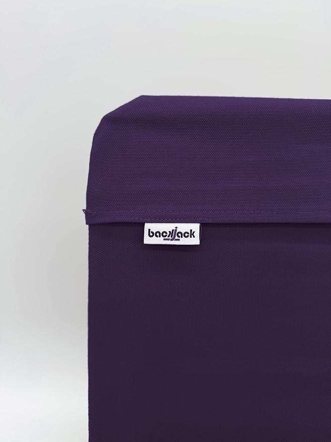 Original BackJack-Made in THE USA- Folding Purple Cotton Fabric Lightweight Floor Seating Chair for Gaming, Families, Parents, Daycare, Back Support, Reading, Yoga, Meditation, Dorm - Image 5