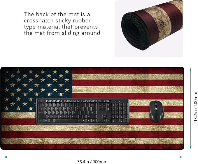 XXL Professional Large Mouse Pad & Computer Game Mouse Mat (35.4x15.7x0.1IN, 90x40 US) - Image 2