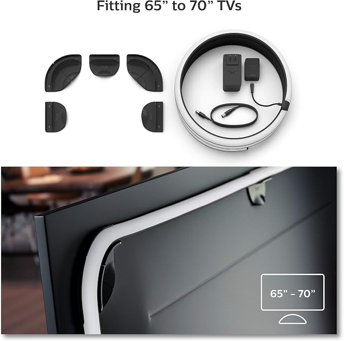 Philips Hue Play Gradient 65" Smart TV Light Strip, Flowing Color-Changing LED Strip Lights, Multicolor TV Backlight Sync with Music and Gaming, Requires Bridge & Sync Box, Control with App and Voice - Image 3