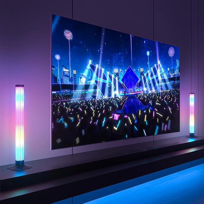 MIHEAL 360° RGB Light Bars LED TV Backlight with DIY Music Sync Modes Smart Bluetooth Control, 8 Scene Modes Color Light Bar for Room Decoration, Gaming, PC, TV … - Image 7