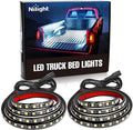 Nilight - TR-05 2PCS 60 Inch 180 LEDs Bed Strip Kit with Waterproof on/Off Switch Blade Fuse 2-Way Splitter Extension Cable for Cargo, Pickup Truck, SUV, RV, Boat , 2 Years Warranty by Nilight