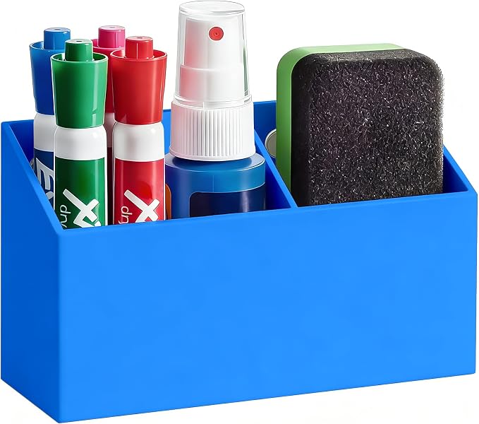 Acrylic Magnetic Pen Holder for Whiteboard,Fridge, School Supplies by Banafich