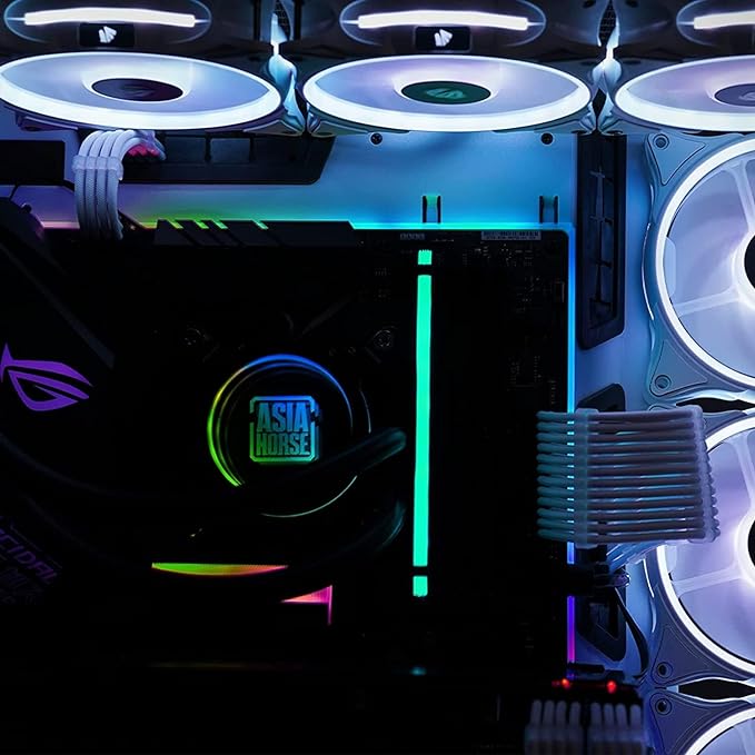 AsiaHorse ARGB Light Strip for Motherboard, 24 Independent Addressable RGB, 5V 3-pin Aura Sync, Lightsaber-X Led PC Parts Kit Compatible with Micro-ATX - Image 3