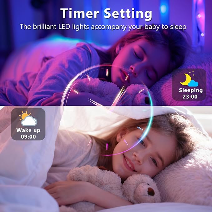 DAYBETTER Led Lights for Bedroom 150 ft (2 Rolls of 75ft), LED Lights with App Voice Control Remote, RGB Music Sync Color Changing Lights, Kitchen, Party,Home Decoration - Image 4