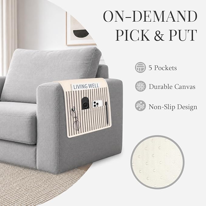Couch Remote Holder, Arm Chair Caddy for Recliner, Couch Organizer - Image 3