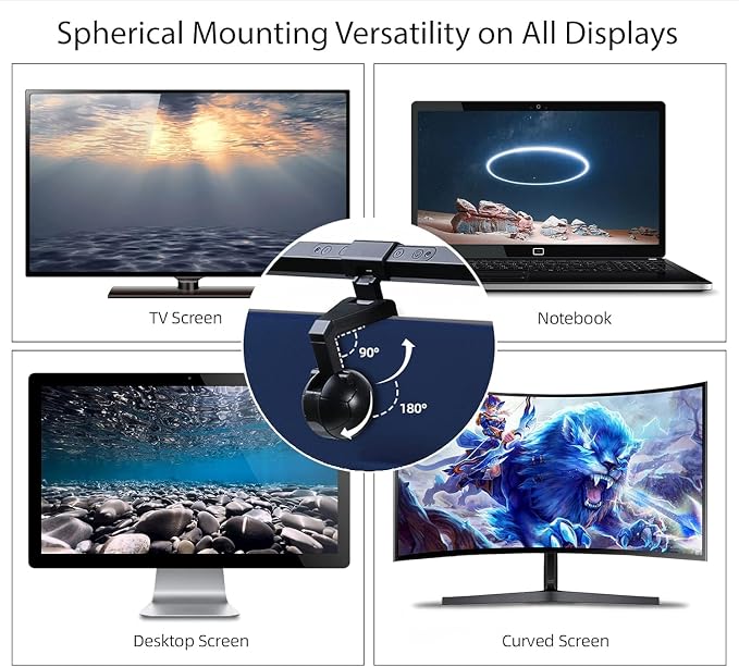 USB LED Lamp for Computer Monitor - Adjustable Brightness & Color Temperature, USB Powered, Matte Graffiti Finish, 40 cm, 5W, Eye-Care, Easy Installation, Perfect for Reading, Laptop, and Study - Image 4