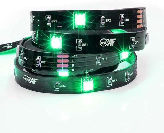 KontrolFreek Gaming Lights: LED Strip Lights, USB Powered with Controller, 3M Adhesive for TV, Console, PC, Wall (9 ft) - Image 8