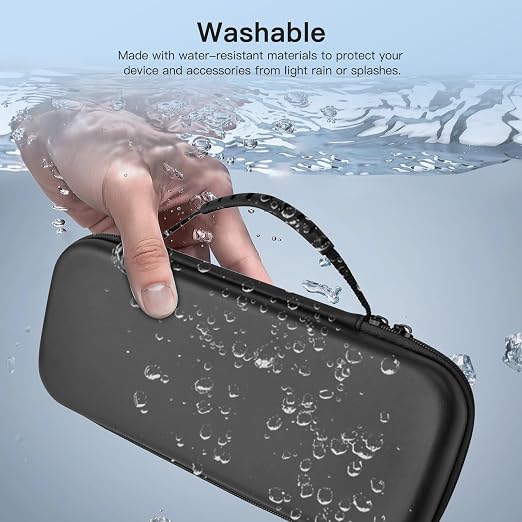 YAJOJO Carrying Case for ROG Xbox ally /ROG Xbox ally X Handheld Game Console,Hard Shell Cover with Pocket Cable Charger & Accessories ,Shockproof,Water Resistant (Black) - Image 3