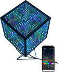 Infinity Mirror Hyper Cube LED Light, RGB Gaming Room Decor, 10Inches by Tinyimi