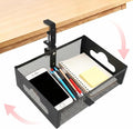 Under Desk Organizer 360° Swivel,No-Drill Clamp-On,Holds Up to 7lbs by GrnPeak