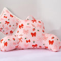 A Nice Night Kids Back Reading Pillow for Reading and Watching TV Bed to Lounge, Cute Ribbon Bowknot Strawberry Printed,with Matching Cushion Cover by ANICENIGHT