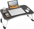 BUYIFY 23" Foldable Lap Desk for Laptop Writing w/Cup Holder Black by BUYIFY
