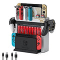 Switch Games Organizer Station with Controller Charger, Charging Dock for Nintendo Switch & OLED Joycons, Switch Mounts, Brackets & Stands for Games, the Legend of Zelda: Tears of the Kingdom Edition by MLIFEMFUL