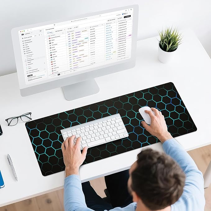 Mouse Pad Gaming - Desk Mat for Keyboard and Mouse - Large Mouse Pads for Desk, Gaming Mousepad with Non-Slip Base, Desks Pad (31.5" X 11.8") for Game, Office and Home - Image 6