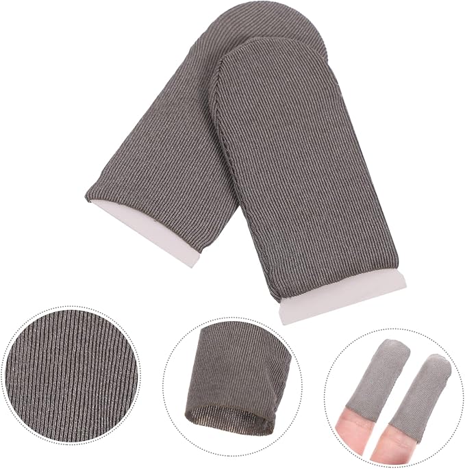 VILLCASE 8Pcs Sweat Gaming Finger Sleeves Touchscreen Gloves for Enhanced Grip Breathable Material for Mobile Gaming Slip Comfortable - Image 9