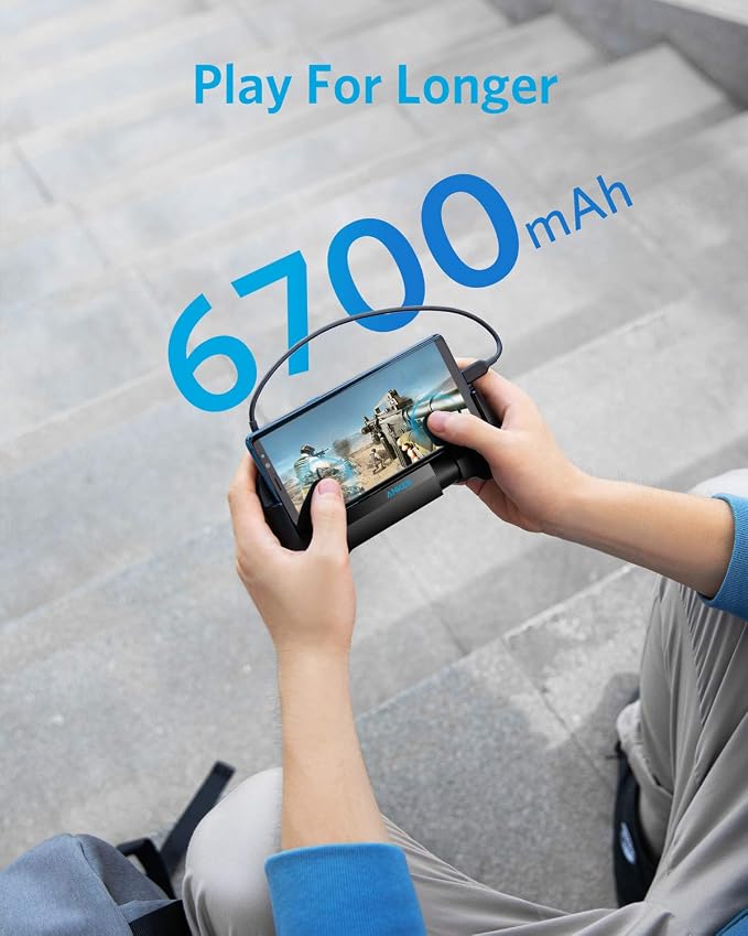 Anker PowerCore Play 6K Mobile Game Controller with 6700mAh Power Bank and Radiator Gamepad for iOS Android Phone - Image 4