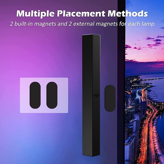 DS Smart LED Light Bars, Gaming Lights, Ambient Light, RGB TV Backlights with Scene Modes and Music Modes for Gaming, Computer Case, PC Monitor, TV, Laptop (Z Series) - Image 6