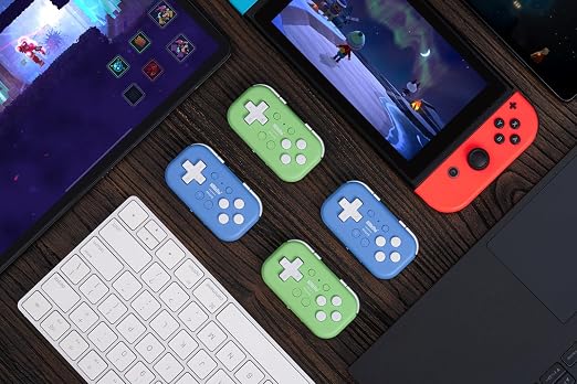 8Bitdo Micro Bluetooth Gamepad Pocket-sized Mini Controller for Switch/Switch 2, Android, and Raspberry Pi, Supports Keyboard Mode (Green) - Image 9