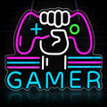 Gamer Neon Sign LED Game Light for Gaming Video Room Bedroom Wall Decor by ReyeeInc