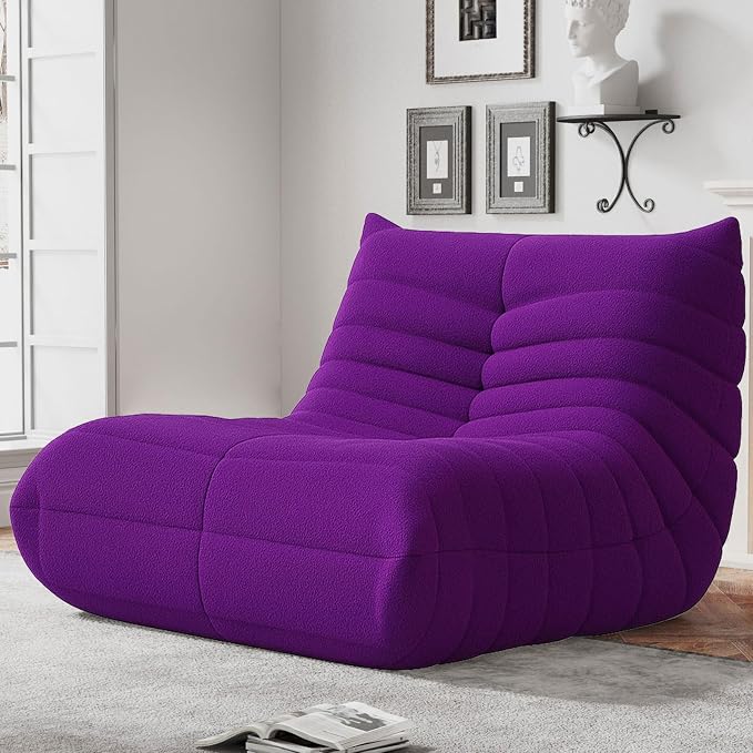 WHGBJA Bean Bag Chair for Adults, Lazy Bean Bag Sofa for Bedroom, Living Room, Reading, Gaming Floor Sofa Chair, Boneless, Comfy - Image 6