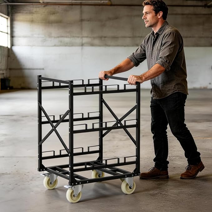 Stanchion Post Cart 6 Posts Ideal for High-Traffic Areas - Image 6