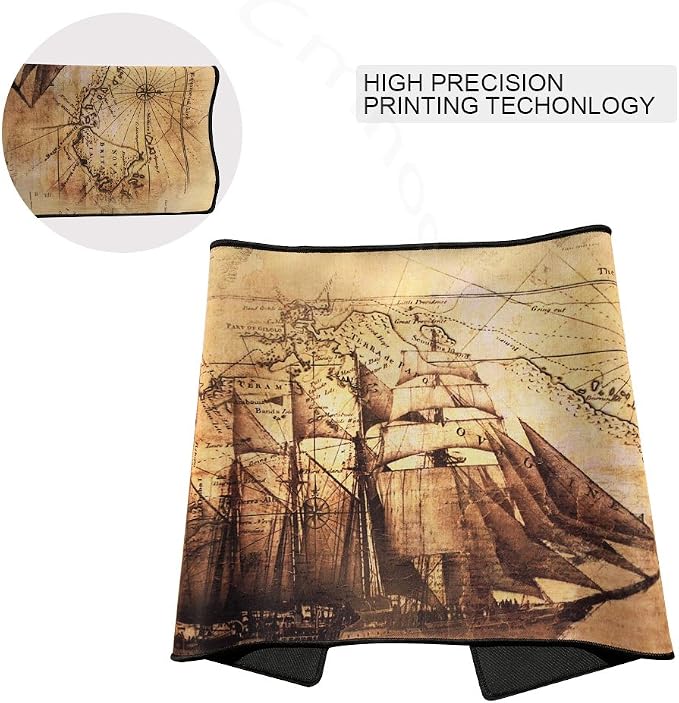 XXL Professional Large Mouse Pad & Computer Game Mouse Mat (35.4x15.7x0.1IN, Boat) - Image 5