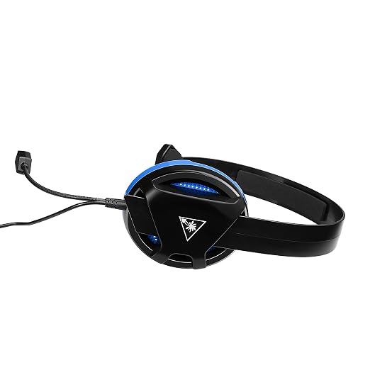 Turtle Beach Recon Chat PlayStation Headset – PS5, PS4, Xbox Series X, Xbox Series S, Xbox One, Mobile & PC with 3.5mm – Glasses Friendly, High-Sensitivity Mic, Black/Blue - Image 5
