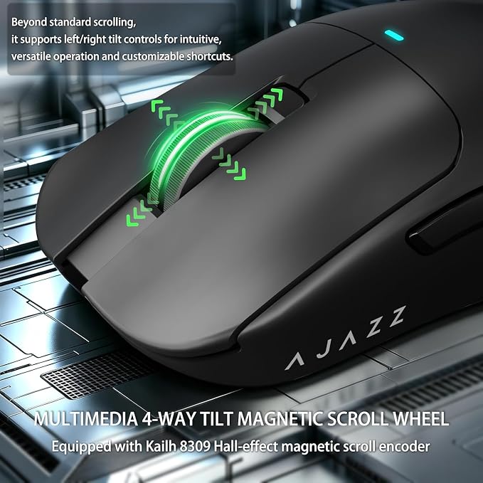 AJAZZ AJ200P Master PAW3955 8K Polling Wireless AI Smart Gaming Mouse - Image 7