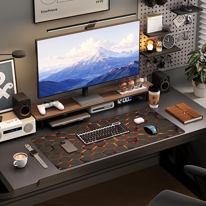 Mouse Pad Gaming - Desk Mat for Keyboard and Mouse - Large Mouse Pads for Desk, Gaming Mousepad with Non-Slip Base, Desks Pad (31.5" X 11.8") for Game, Office and Home - Image 6