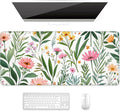 Auhoahsil Desk Mat, Ultra Large Mouse Pad, XXL Gaming Mousepad, Pretty Desk Pad, Big Extended Full Size Desktop Desk Matt for Keyboard, Laptop & Computer, 35.5 x 15.7 in, Tropical Plant by Auhoahsil