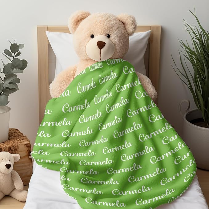 Ship Next Day, Custom Name Blanket - Printed in USA, Personalized Baby Blankets for Girls, Baby Blanket with Name, Ultra-Soft Cozy Fleece Blankets, Gifts for Boys & Girls Kids Teen Girl New Mom - Image 8