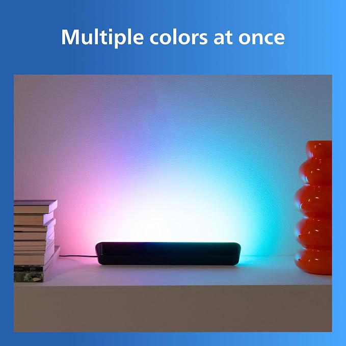 Philips Smart Lighting Gradient Light Bars, RGBIC LED, Multicolor Effects, Sync with TV and Music, Immersive Light, Easy Setup, Connected by WiZ, Compatible with Alexa, Google Home, Apple Home - Image 4