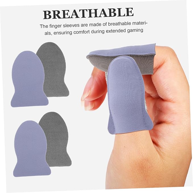 LABRIMP 10pcs Gaming Finger Gloves Breathable Sleeves for Mobile Games Enhanced Control Sweat Reduction for Improved Responsiveness - Image 8