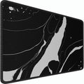 Large Mouse Pad, 31.5x15.7 inch Large Extended Computer Keyboard Mouse Mat, Water Resist Non-Slip Mousepad Rubber Base Long XXL Desk Mouse Pad for Work & Gaming, Office & Home, Black White by Naukay