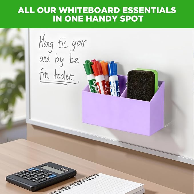 Acrylic Magnetic Pen Holder for Whiteboard,Fridge, School Supplies - Image 4