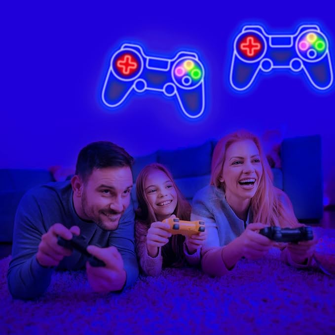 Game Controller Neon Sign Gamer Gifts for Teen Boys Room Decor Upgraded Gaming Lights Game Console Neon Light Sign for Bedroom Wall Decor (Gamepad) - Image 5