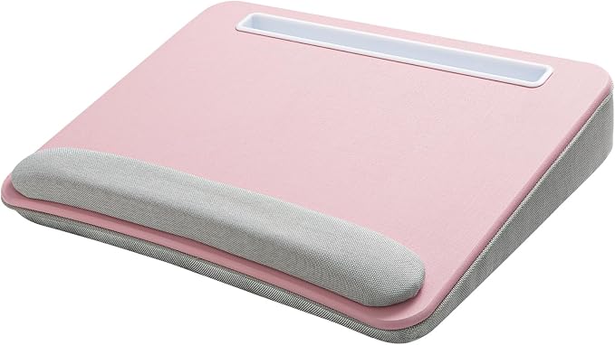 HUANUO Laptop Lap Desk with Cushion, Fit up to 15.6" Laptop, Pink - Image 8