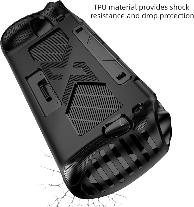 Ergonomic Hand Grip Cover Case for OneXPlayer APEX AMD MAX, TPU Cooling Shell Stand Holder Modified Grip Enhance Hand Feel Protective Sleeve Case with Stand for APEX Gaming Console Accessories - Image 3