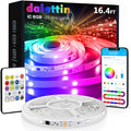 dalattin LED Strip Lights IC+RGB, 5050 Led Lights for Bedroom, DIY Multiple Colors on One Line, Led Lights with Remote&App Control,Color Changing LED Strip Lighting Music Sync,Halloween Gifts, 16.4ft by dalattin