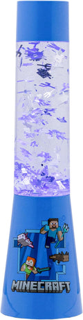 Paladone Minecraft Character Officially Licensed Glitter Flow Lamp or Night Mood Lighting, Gamer Room Décor for Kids and Tweens by Paladone