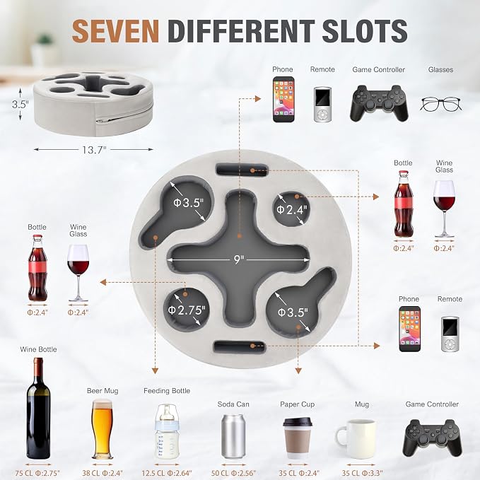 INNO STAGE Couch Cup Holder Pillow - Image 4