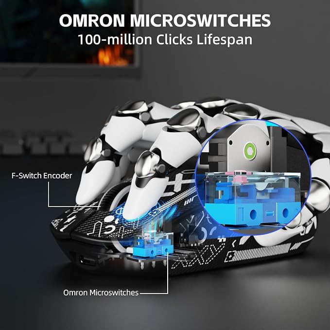 ATTACK SHARK G3 PRO Tri-Mode Wireless Gaming Mouse with RGB Charging Dock - Image 5