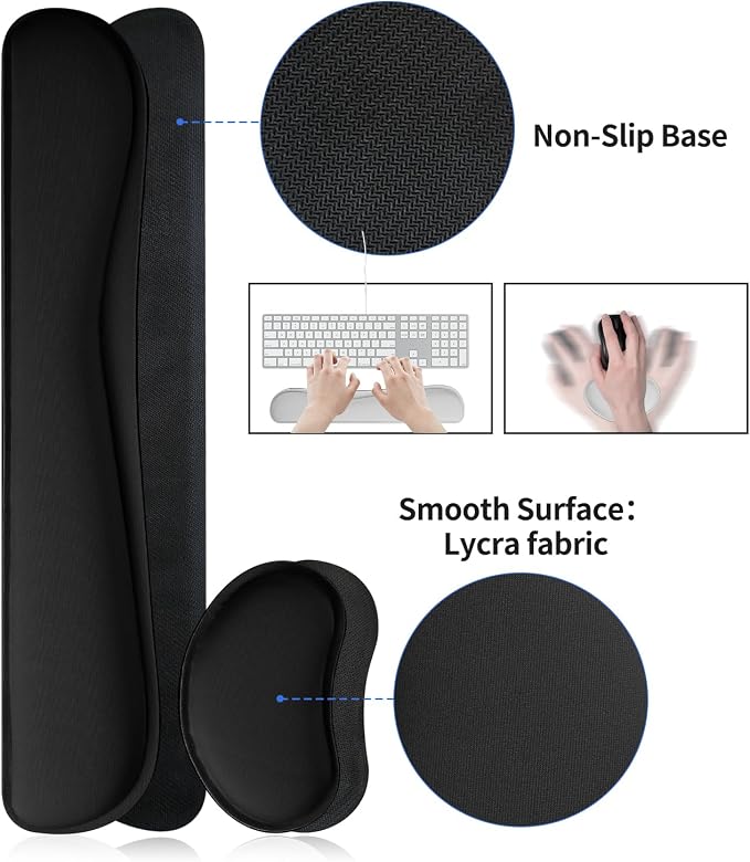 Leather Desk Pad, Black Desk Mat, Non-Slip Desk Protector Mat, Leather Desk Blotter, Computer Desk Pad, Waterproof Desk Mat for Home Office and Decor(31.5×15.7 Inches) - Image 5
