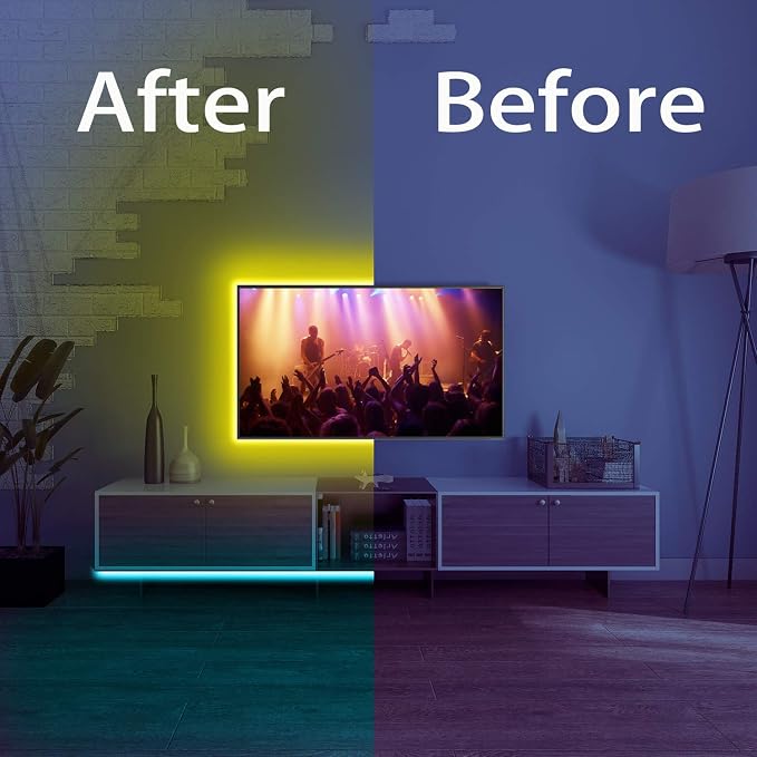 DAYBETTER Led Strip Lights 32.8ft Kit with Remote and Power Supply Color Changing - Image 6