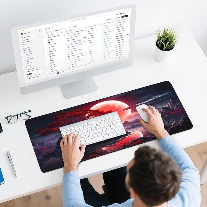 Gaming Mouse Pad - (31.5"×11.8") Japanese Anime Large Mouse Pads for Desk - Desk Mat for Keyboard and Mouse with Non-Slip Base, Desks Pad Matfor Game/Office & Home - Image 6