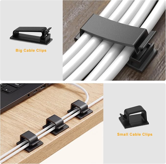 353 PCS Cable Management Kit Cable Management Box for Desk Organizer - Image 9