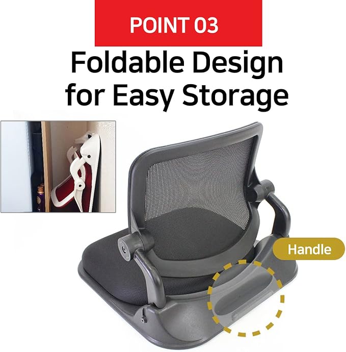 Patented Floor Chair with Back Support - Foldable Orthopedic Floor Chair for Adults/Children - Japanese Legless Seat for Meditation, TV, Pelvic Adjustment - Recliner with Back Support (Wine) - Image 6