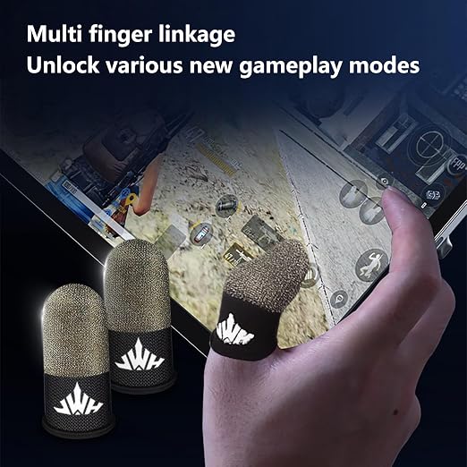JWH Gaming Controller For ipad Handle Washable & Reusable Anti-Slip Silicone Gamepad Hand Grip Multi-Finger Triggers Operation Tablet Game Controller For Pubg Knives Out Rules Of Survival - Image 5